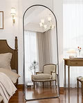 Full Length Mirror 71in x 27in Arched Floor Mirror - Tall Freestanding