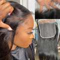 6x6 Lace Closure Invisible Swiss Lace Closure - Pre Plucked Natural