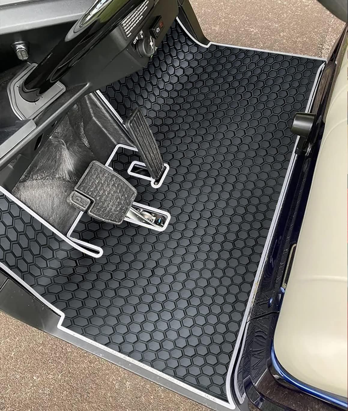 Custom Fit Yamaha Drive 2 Golf Cart Mat - Full Coverage