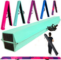 MARFULA Folding Gymnastics Balance Beam 9 ft - Extra Firm Suede Pad