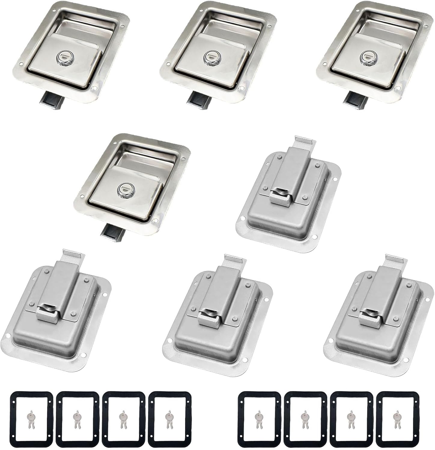 8 Pack Heavy Duty Stainless Door Lock Latch for Trailers