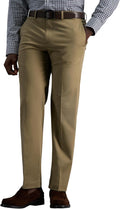 Men's Premium No Iron Khaki Straight Fit - Stretch Waistband