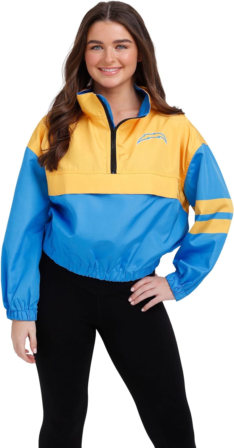 FOCO NFL Ladies Winning Play Windbreaker for Team Fans