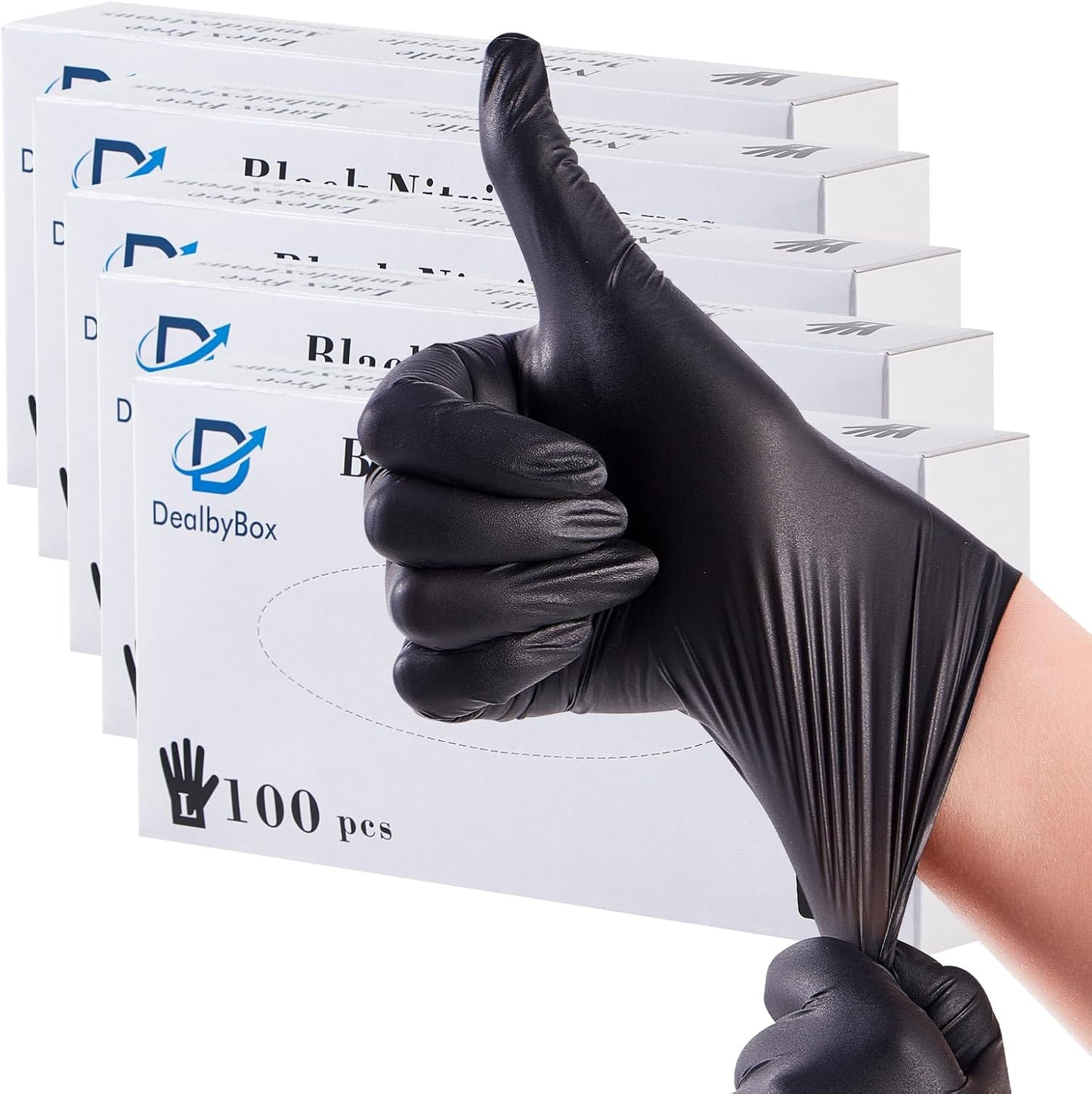 DealbyBox Blue Nitrile Gloves: Safe for Cooking & Cleaning