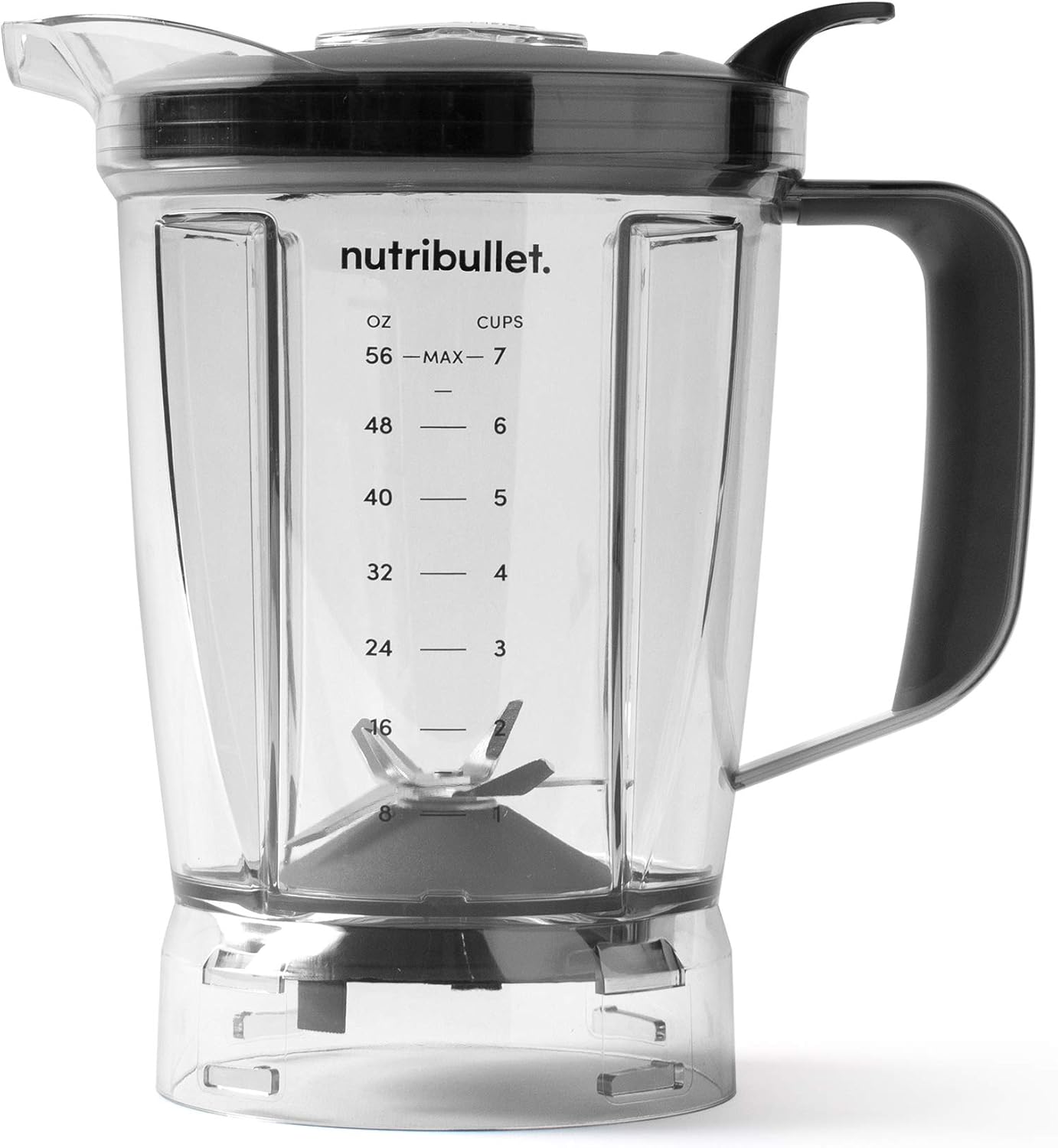 NutriBullet Clear/Black Blender 56 oz Pitcher