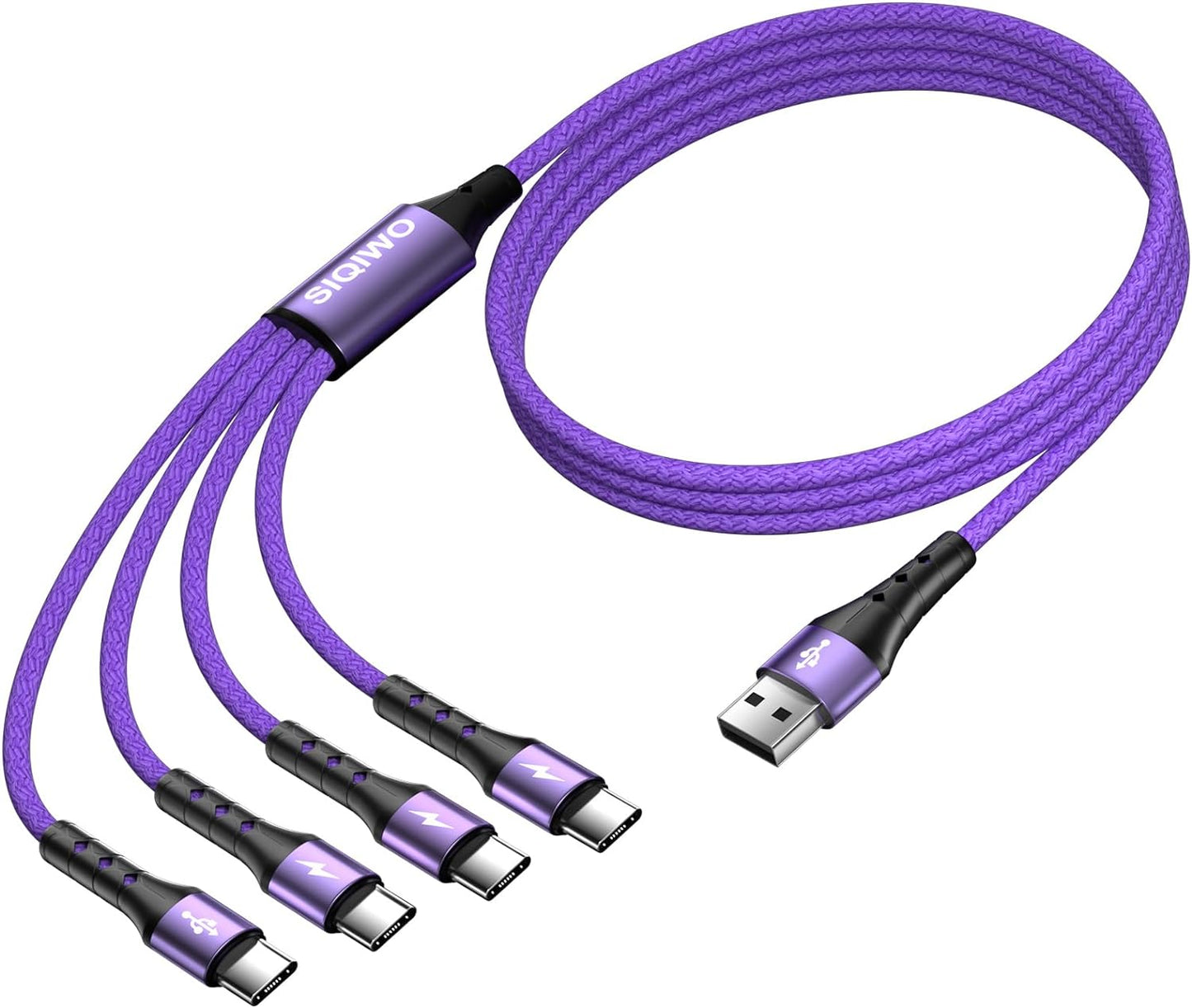 SIQIWO 4-in-1 Fast Charging USB-C Cable - Charge Multiple Devices Simultaneously!