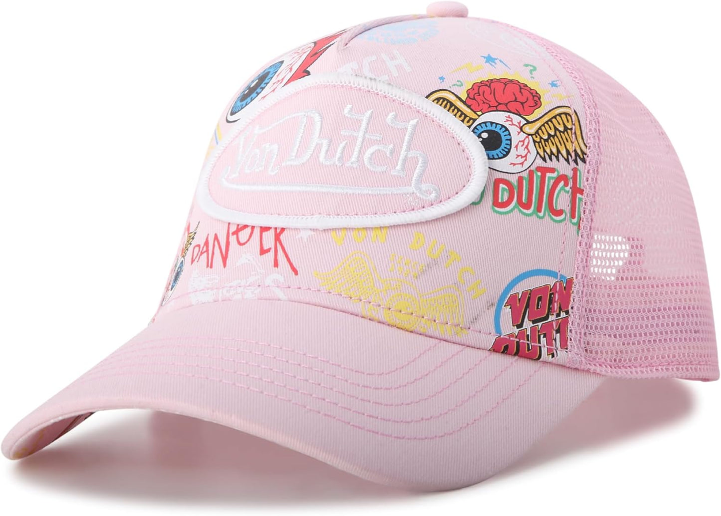 Von Dutch Monogram Trucker Cap - Retro Snapback for All
