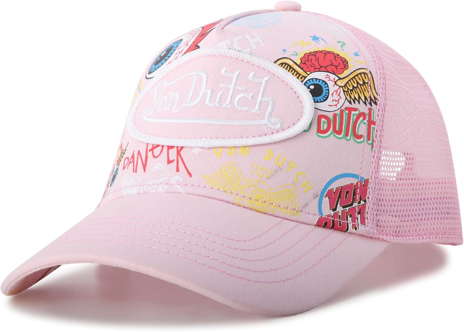 Von Dutch Monogram Trucker Cap - Retro Snapback for All