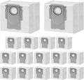 16 Packs Q5 Dust Bag for Roborock Compatible Robot Vacuums - 3.6L