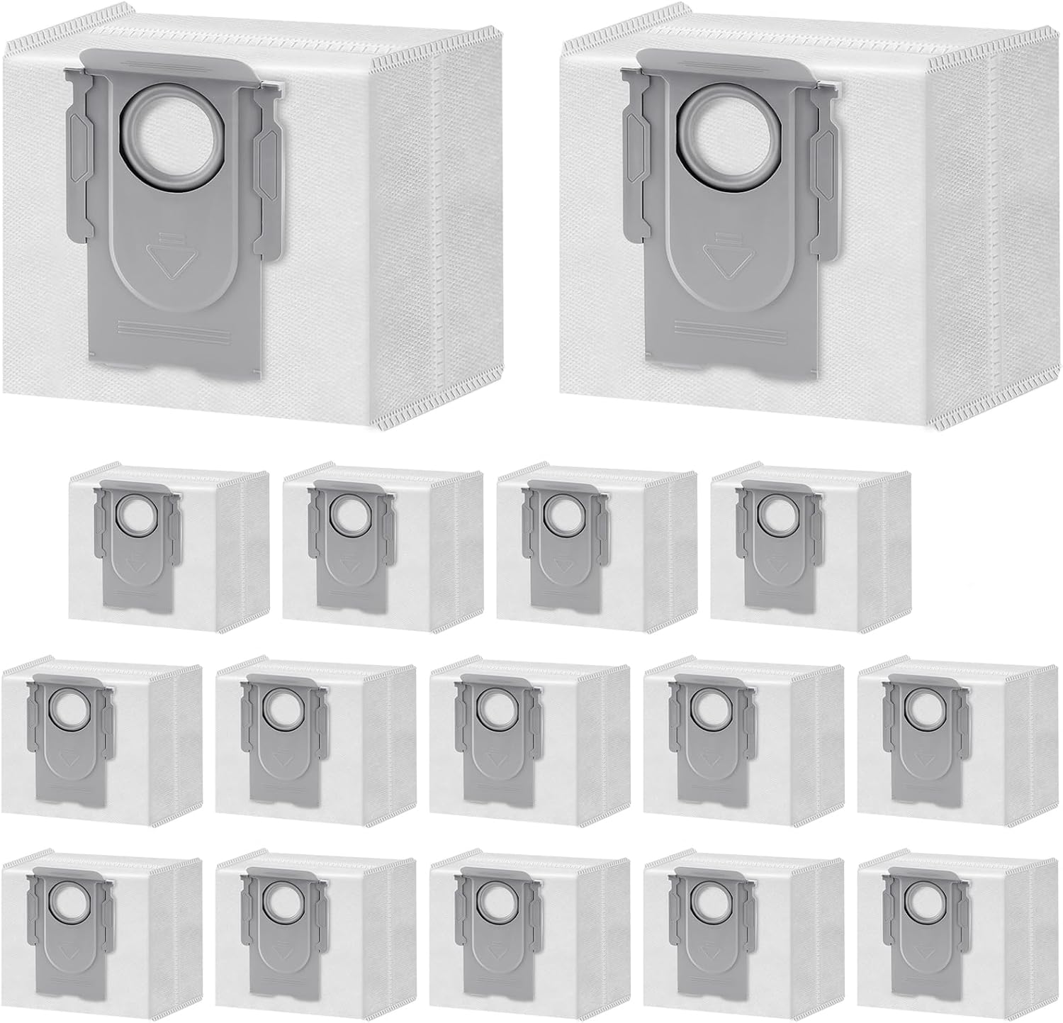 Lacvik 16 Pack Q5 Dust Bags - 3.6L Capacity for Roborock & Xiaomi Robots