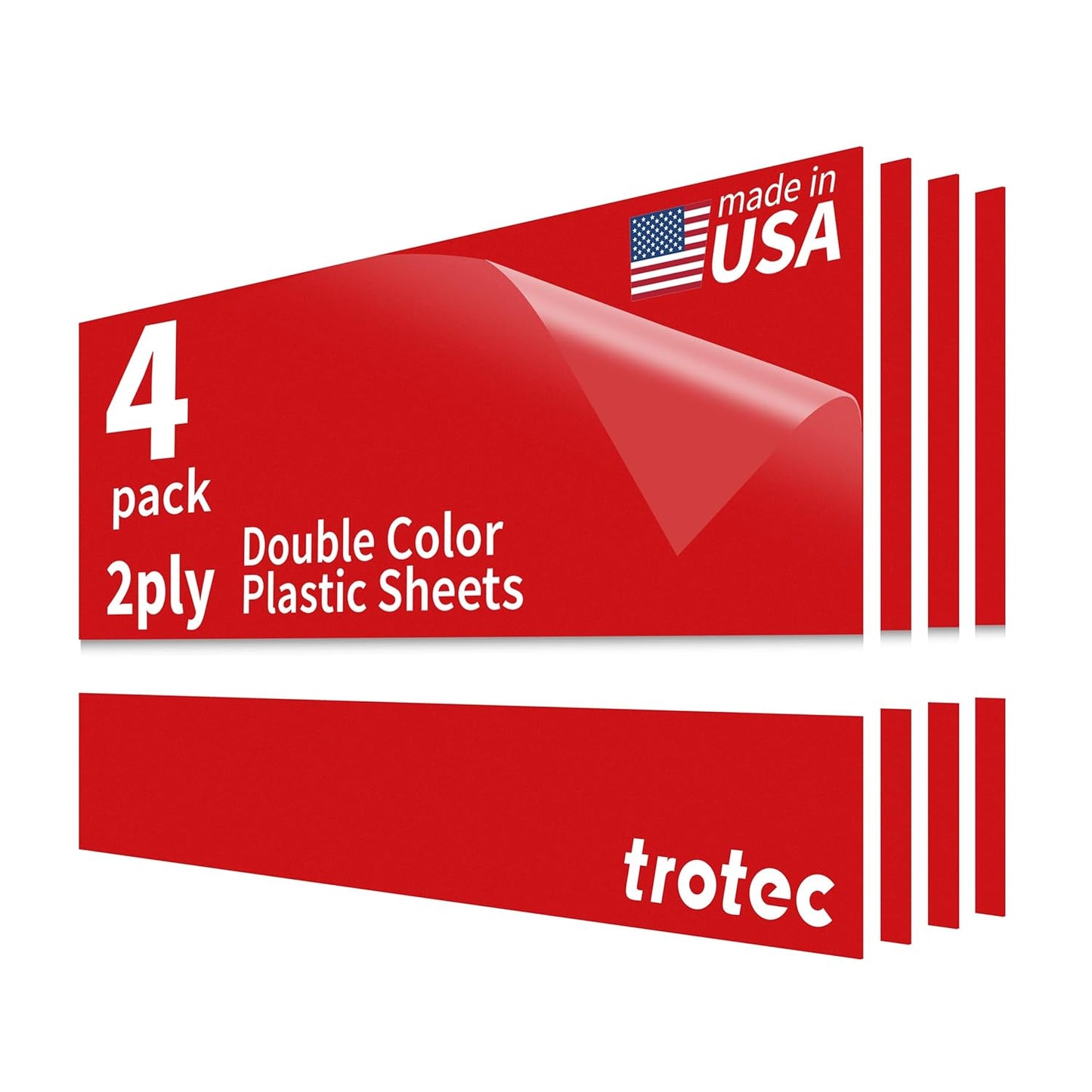 Trotec TroLase Laser Engraving Double Color Plastic Sheets