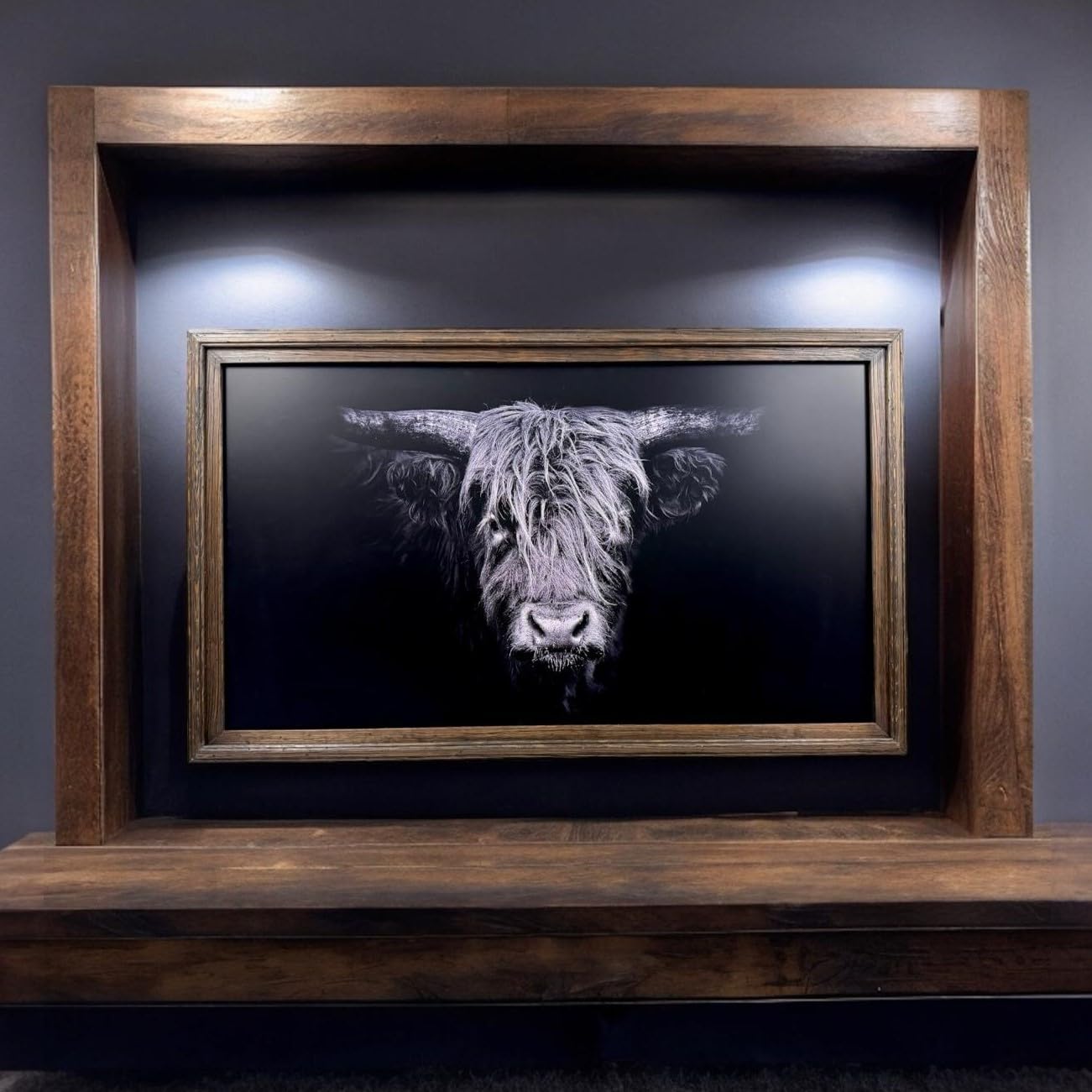Handmade Rustic Wood TV Frame for 55 Samsung The Frame TV