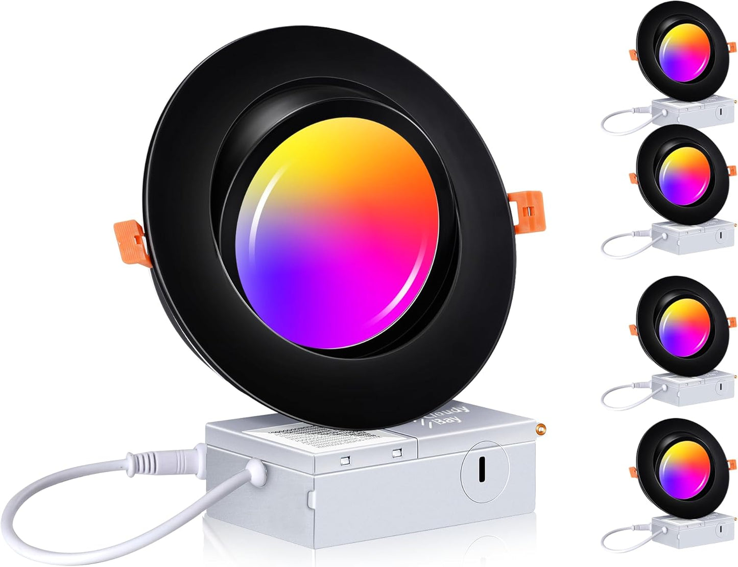 Smart WiFi LED Recessed Lights with Voice Control and Color Change
