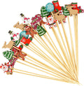 Christmas Cocktail Picks - Festive Decor Sticks