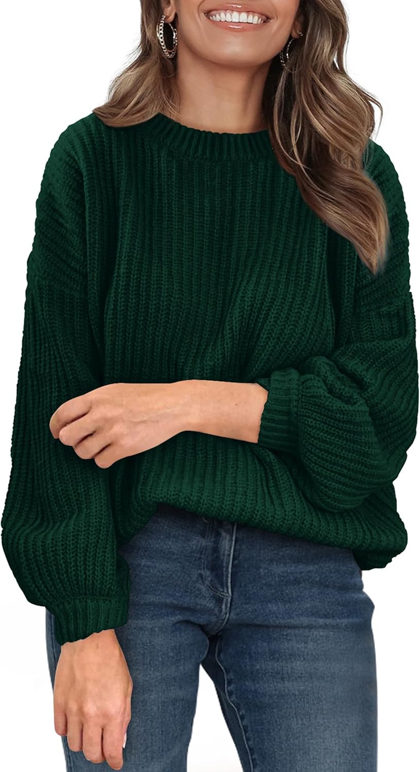 Fall Sweaters for Women 2025 Fashion Long Sleeve Casual Knit