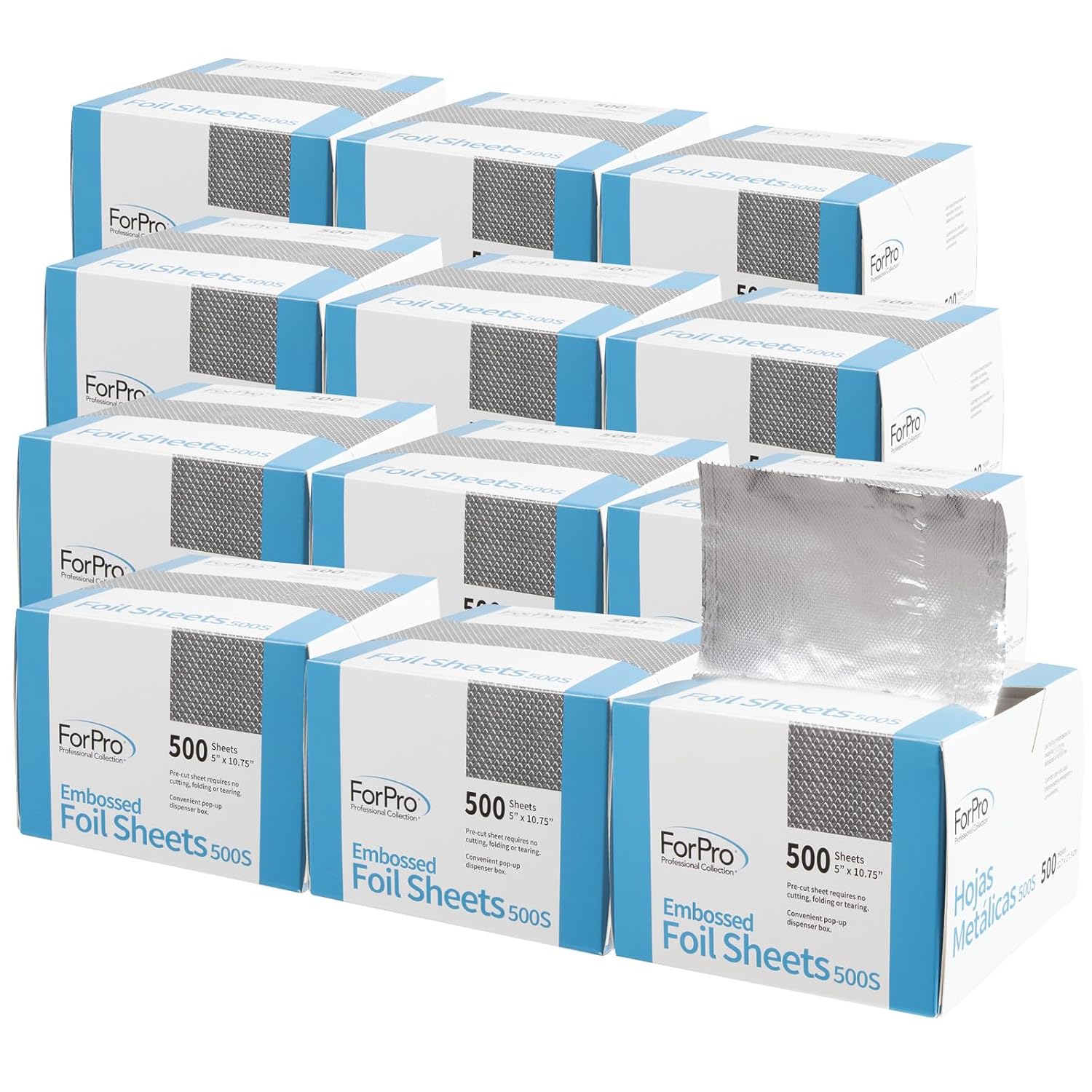 ForPro Professional Collection Embossed Foil Sheets for Hair Color