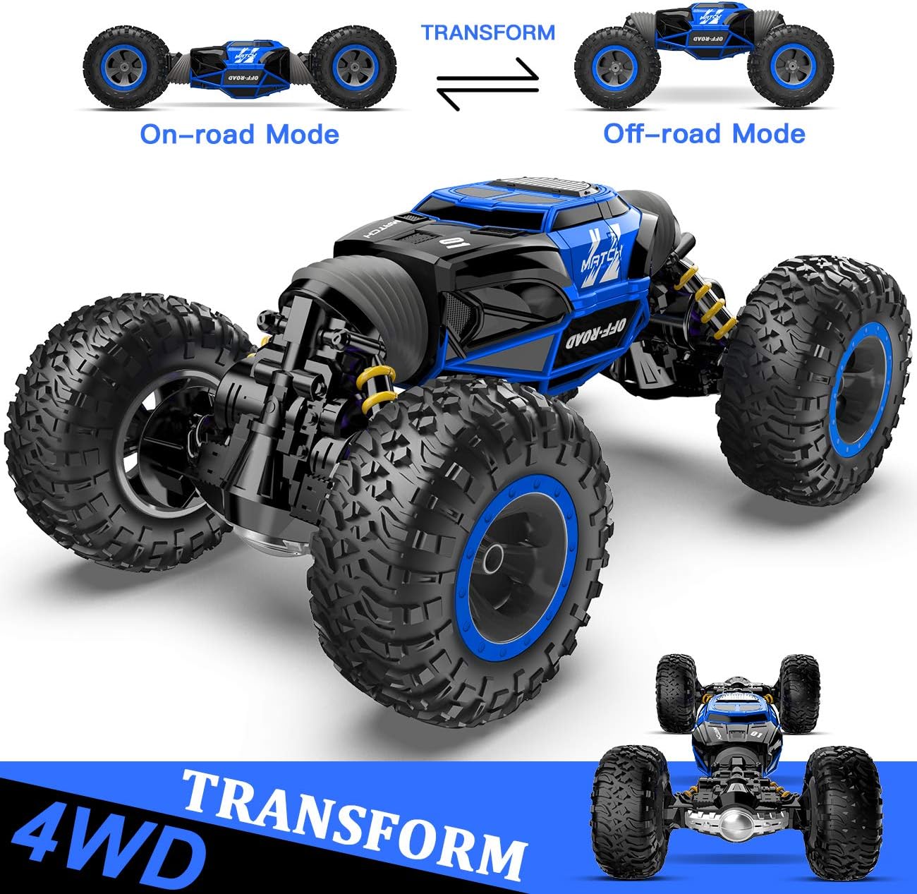 BEZGAR TD141 RC Car - 4WD 15 KMH Stunt All Terrain