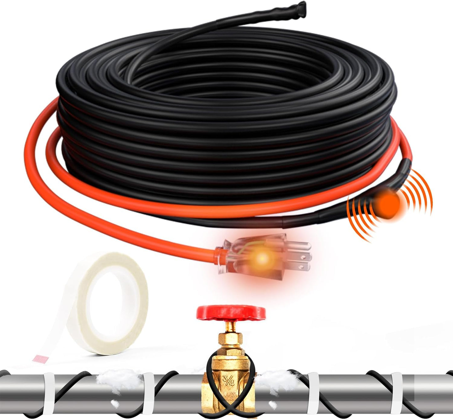 Zhukeshi 30ft Pipe Heating Cable - Keeps Water Flowing at -40F!
