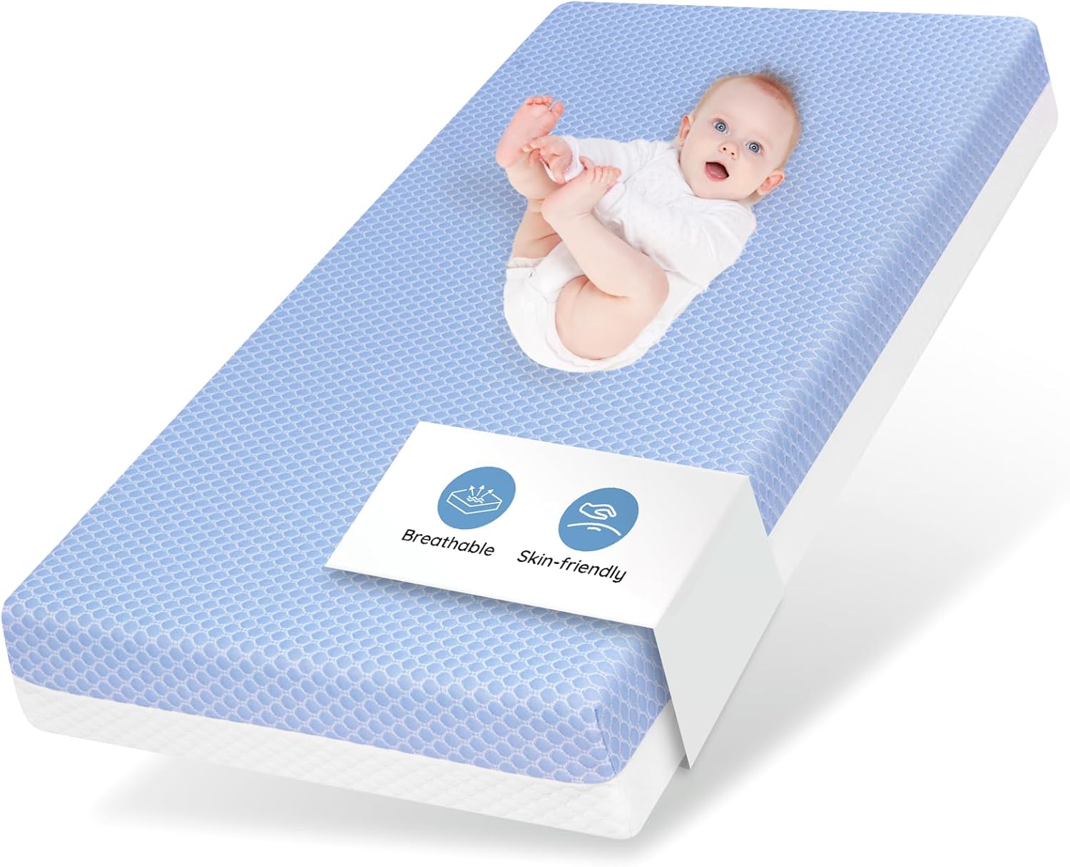 Crib Mattress Dual Sided Memory Foam for Baby and Toddler Sleep