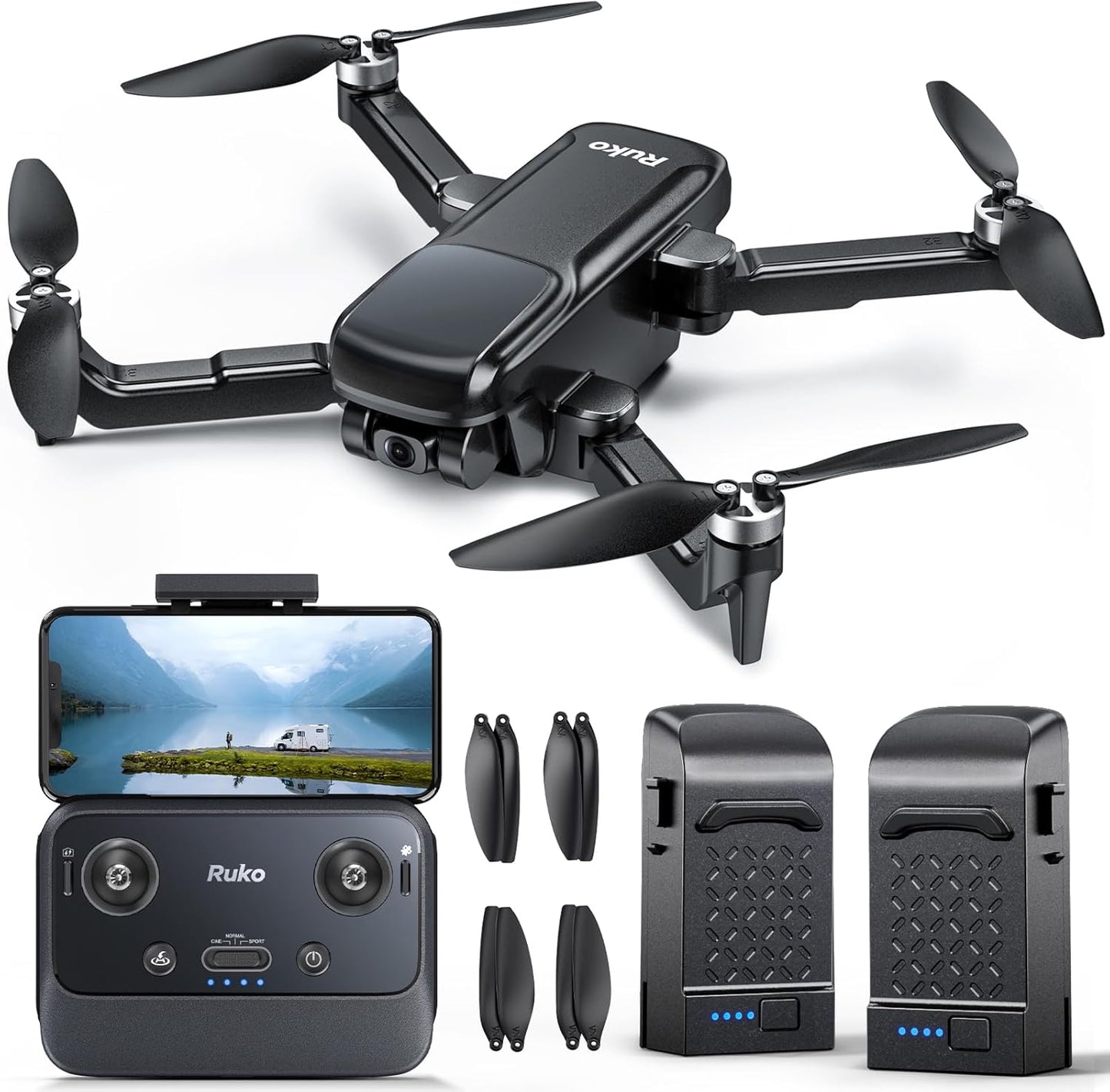 Ruko U11PRO Drone with 4K Camera and 52 Mins Fly Time