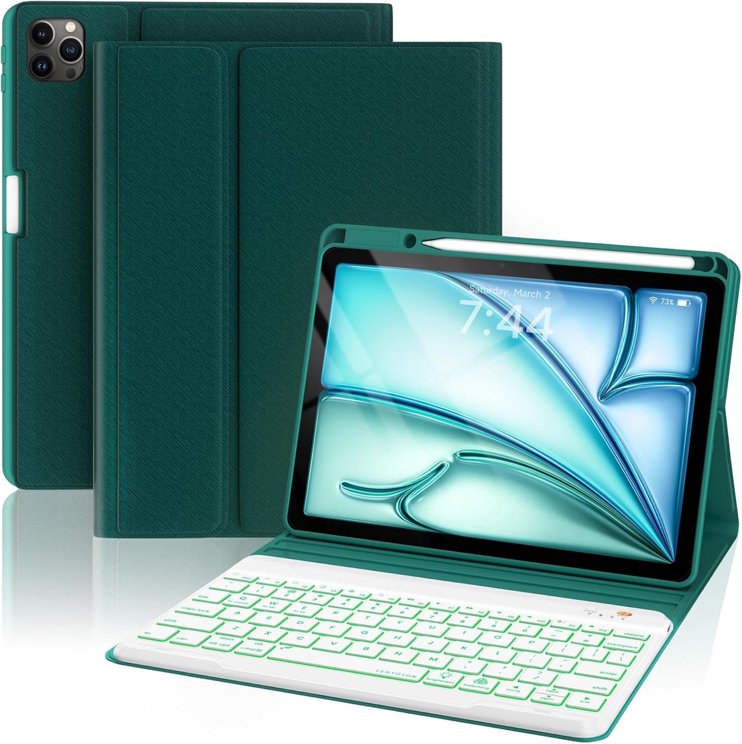 Keyboard Case for iPad Air 5th/4th Pro 11 inch with Backlit
