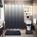 Baahrnom Dark Grey Bathroom Set - Luxury Waterproof & Soft Rugs