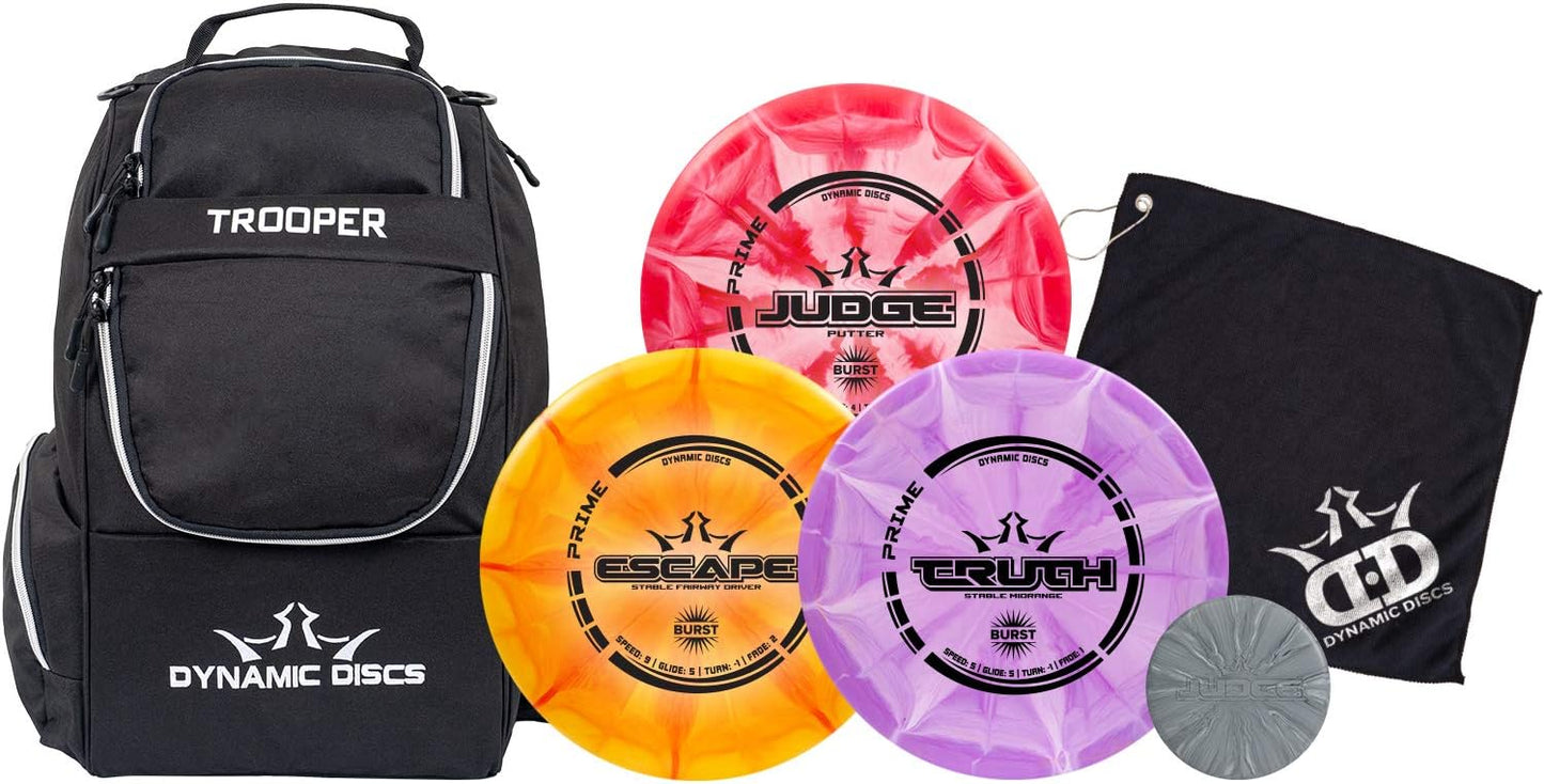 DYNAMIC DISCS Trooper Disc Golf Set | Prime Burst Trio & Bag
