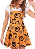 YOINS Overall Pinafore Dress for Women - Cute Pleated Mini Suspender