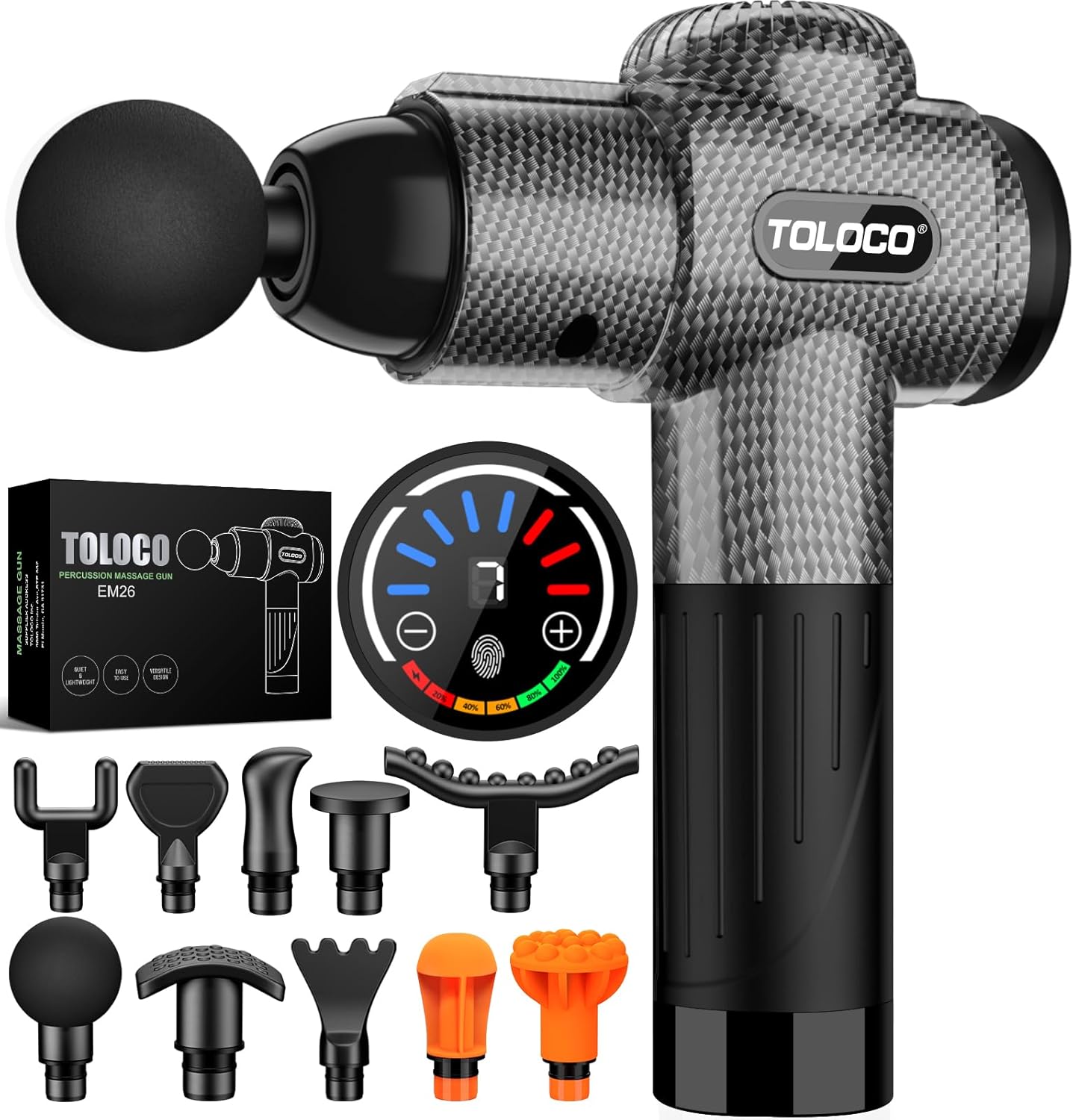 TOLOCO Deep Tissue Massage Gun for Pain Relief and Recovery