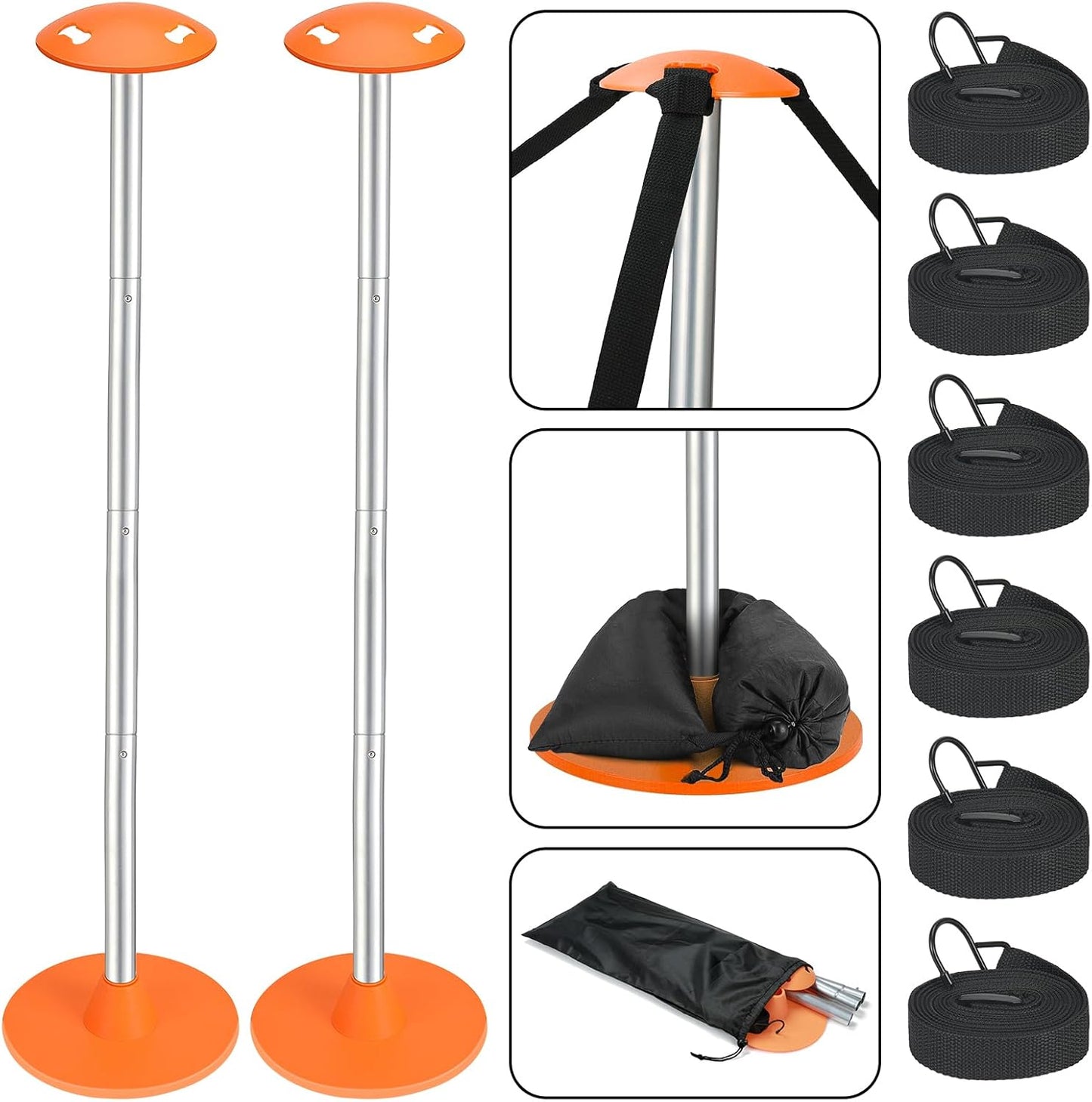 Adjustable Boat Cover Support Pole System for Stability