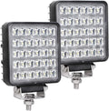 Exzeit 60W LED Work Lights for Truck - 4.4in Flood Beam for Night Work