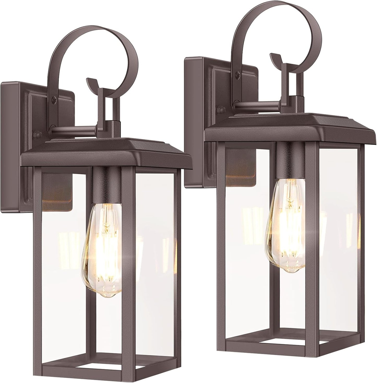 BesLowe Outdoor Wall Light Fixtures - Modern 15in Sconces
