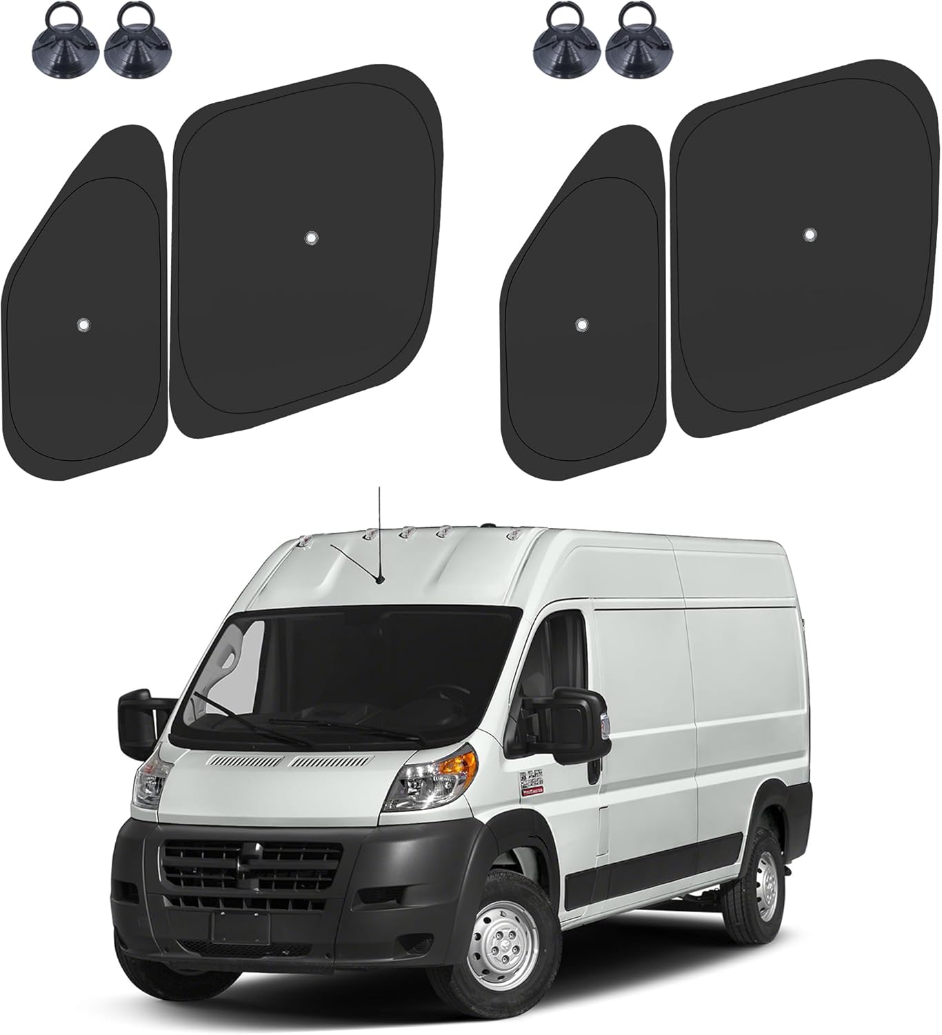 Front Side Window Sun Shade for 2014-2025 Dodge RAM ProMaster