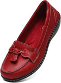 Classic Comfort Leather Loafers Womens Slip-Ons - Everyday Comfort