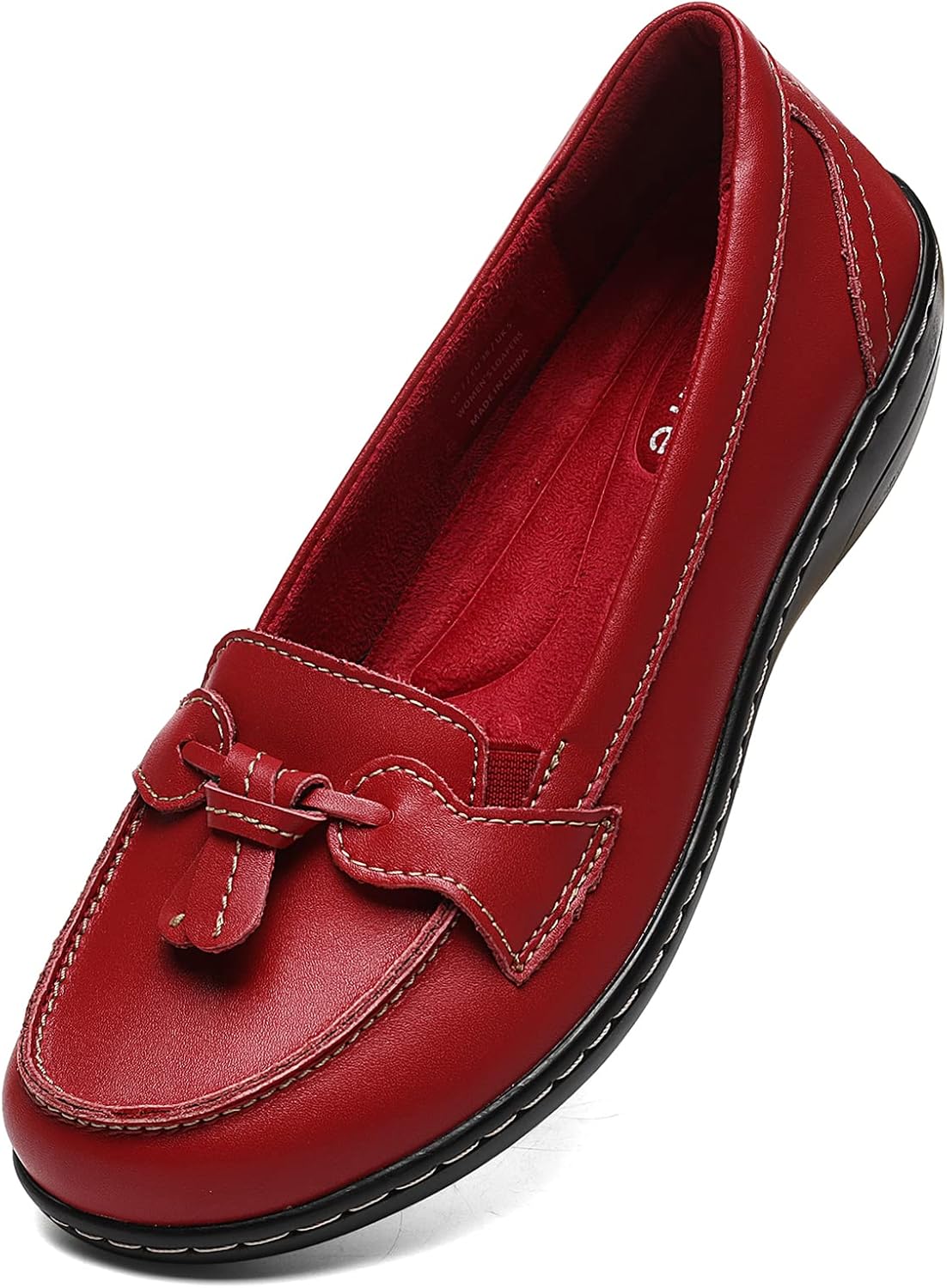 Artisure Women's Classic Comfort Leather Loafers for Everyday Use
