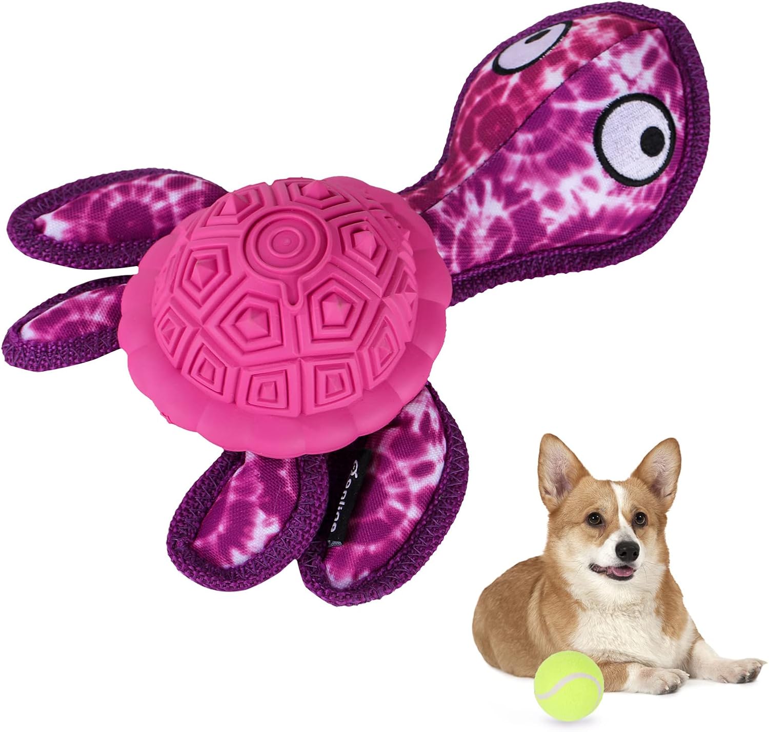 Durable TPR Chew Toys for Aggressive Dogs with Tennis Balls