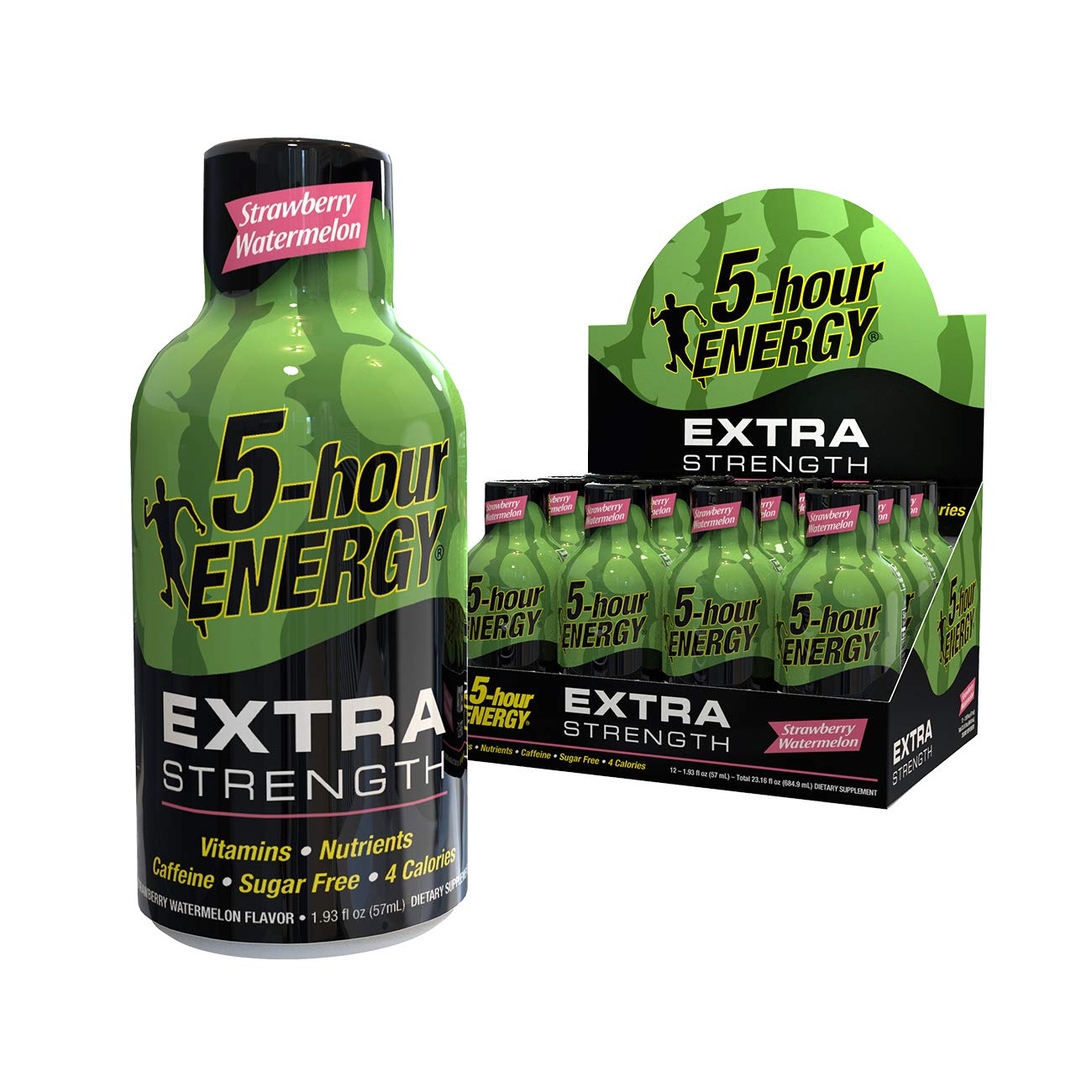 5-hour ENERGY Shot Extra Strength Strawberry Watermelon 12 Pack