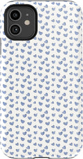 Casely iPhone 11 Case Lovebug Blue Hearts - Slim Protective Cover