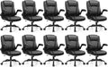 Leather Office Chair with Ergonomic Support for Short People