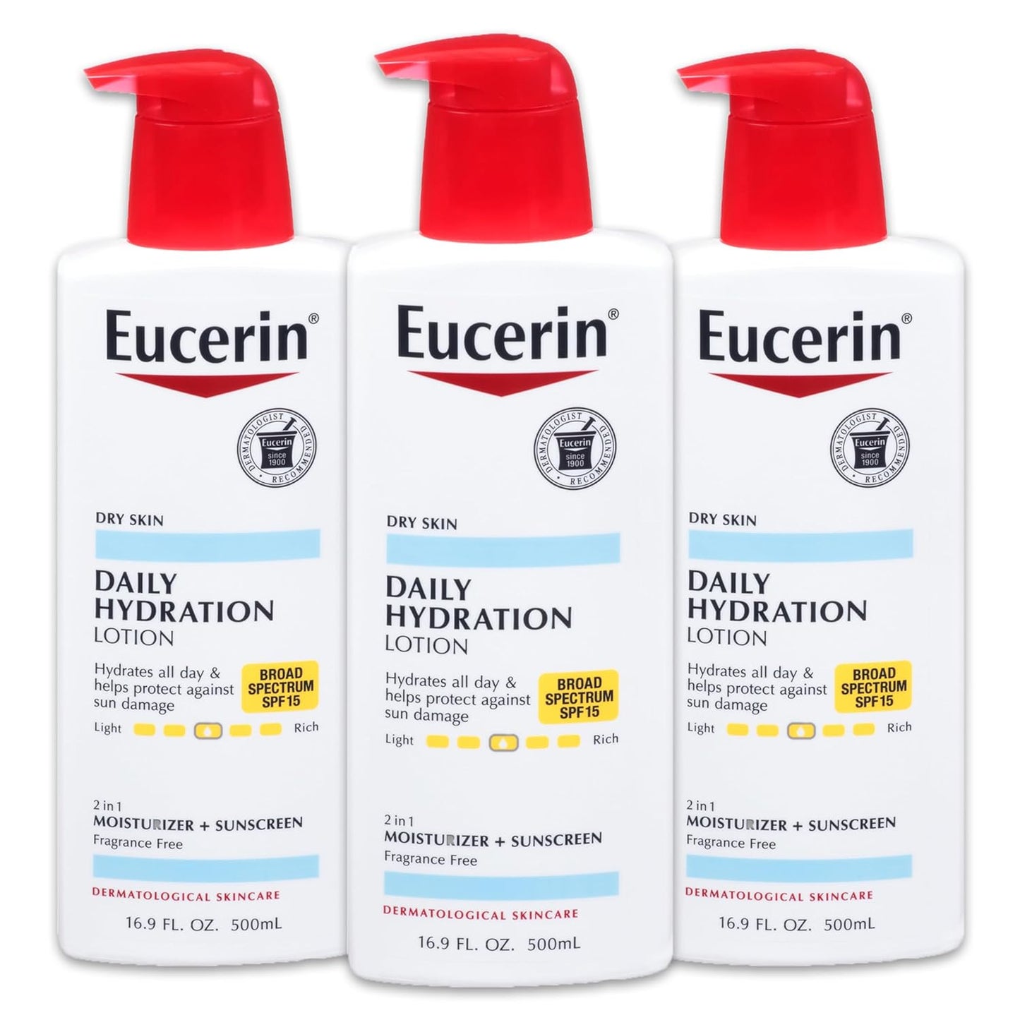 Eucerin Daily Hydration Lotion with SPF 15 for Dry Skin