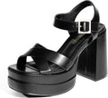 Womens Platform Chunky Heels Square Open Toe Sandals - Y2K Style