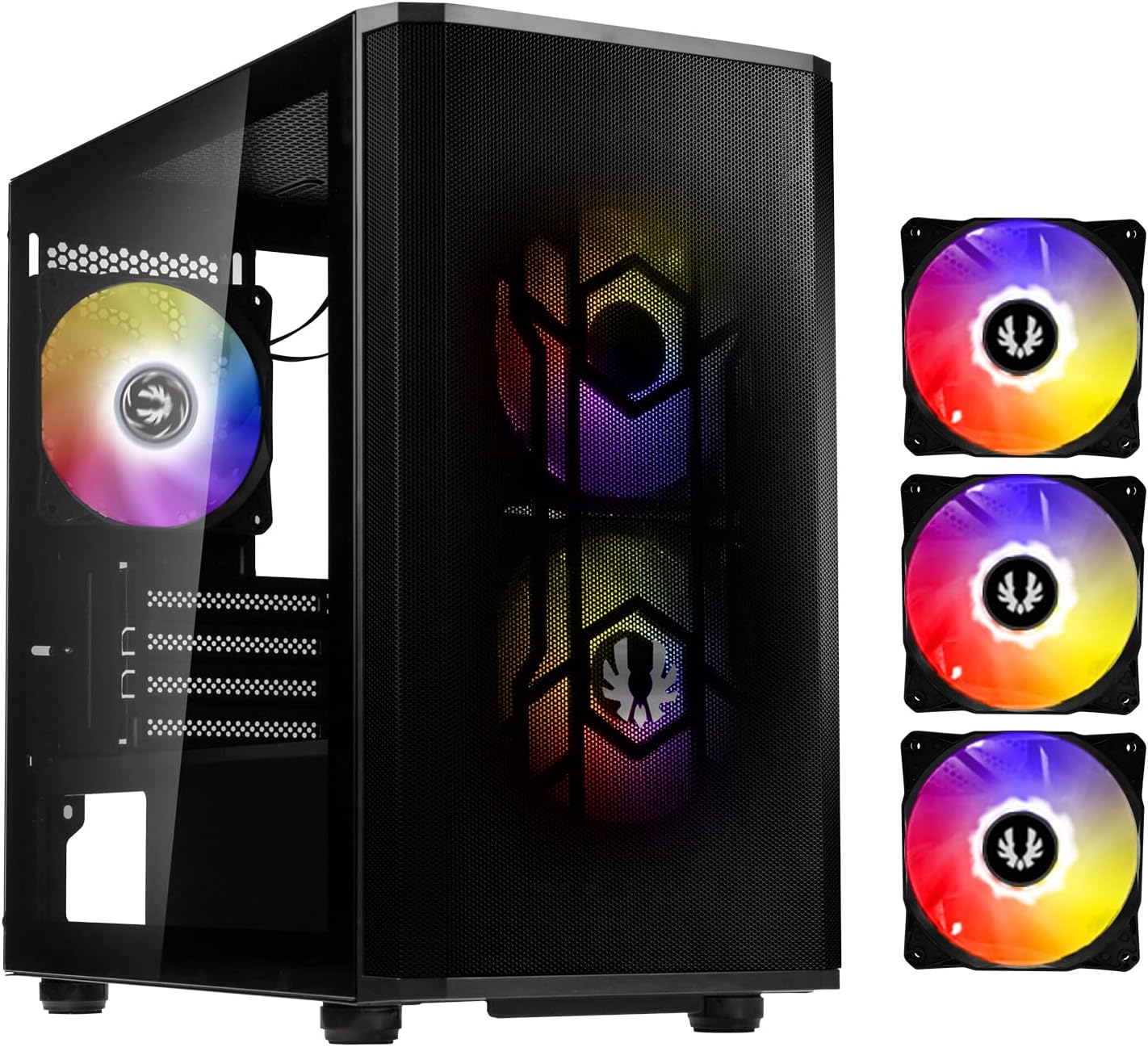BitFenix Nova Mesh High Airflow PC Gaming Case with ARGB Fans