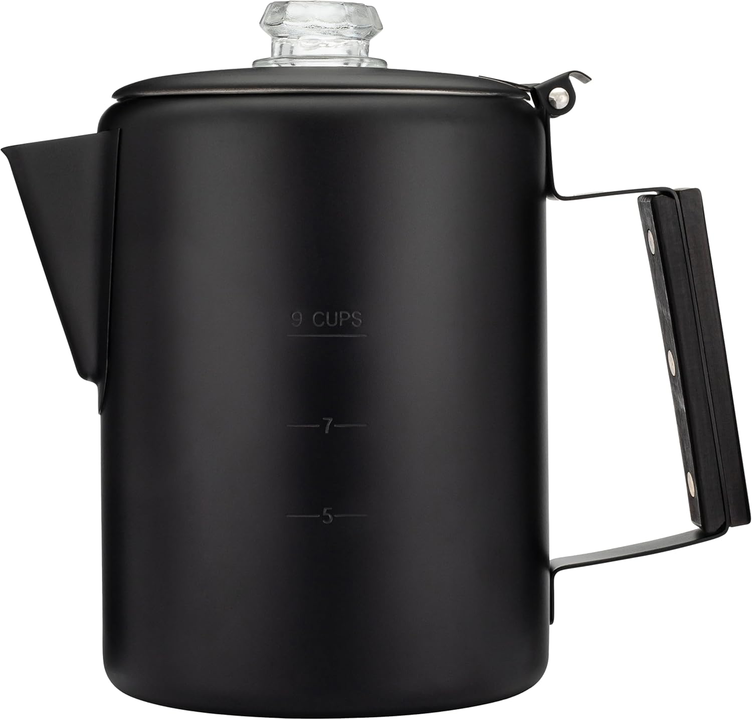 COLETTI Black Bozeman Percolator Coffee Pot for Camping Lovers