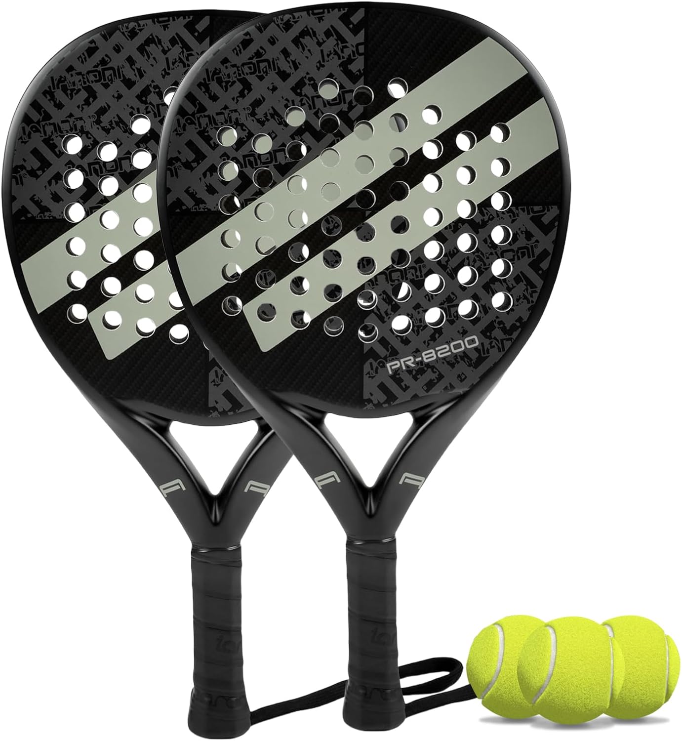 Padel Racket with Carbon Fiber Surface and EVA Memory Foam Core