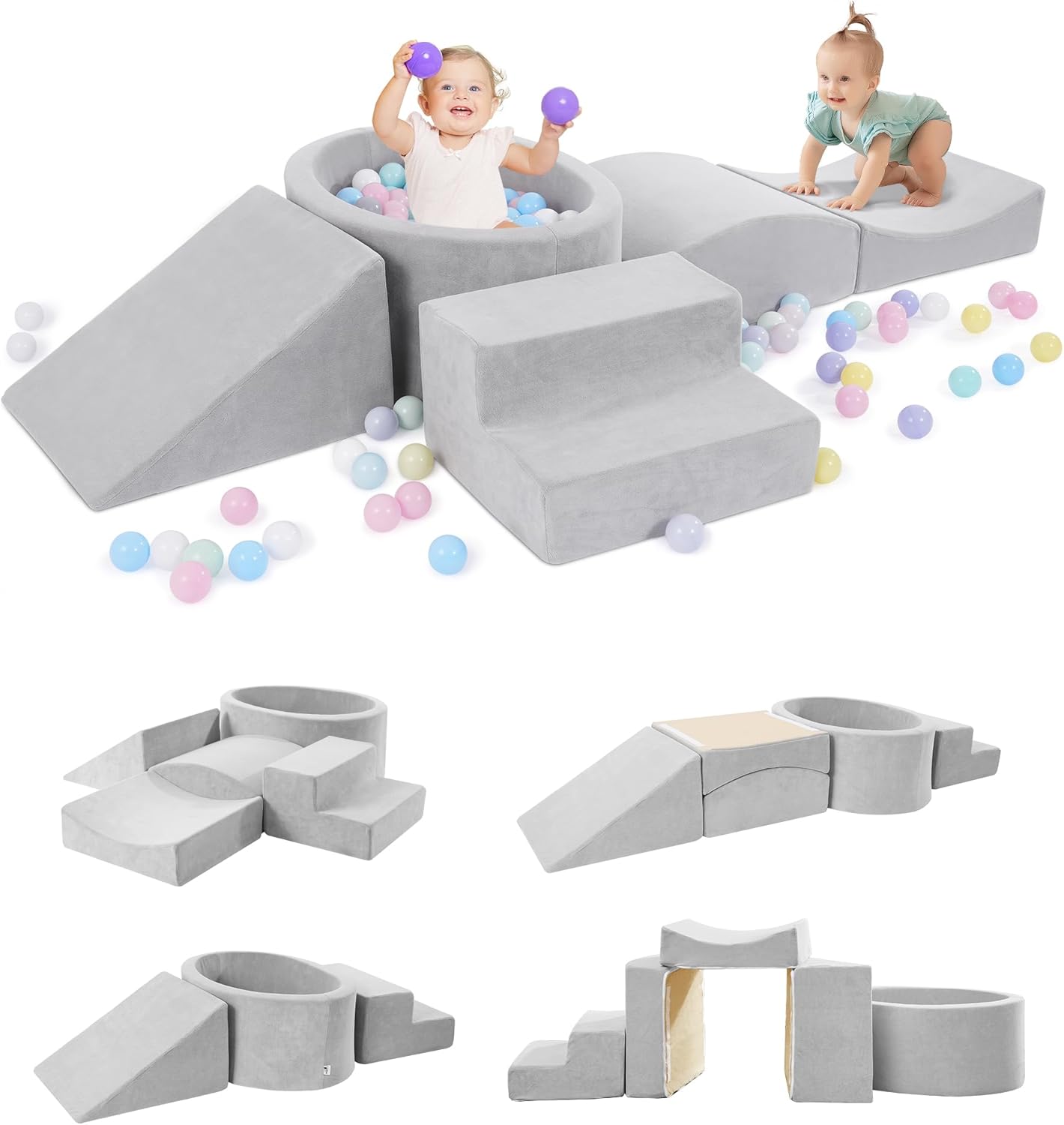 Foam Climbing Blocks for Toddlers - Indoor Playground Set