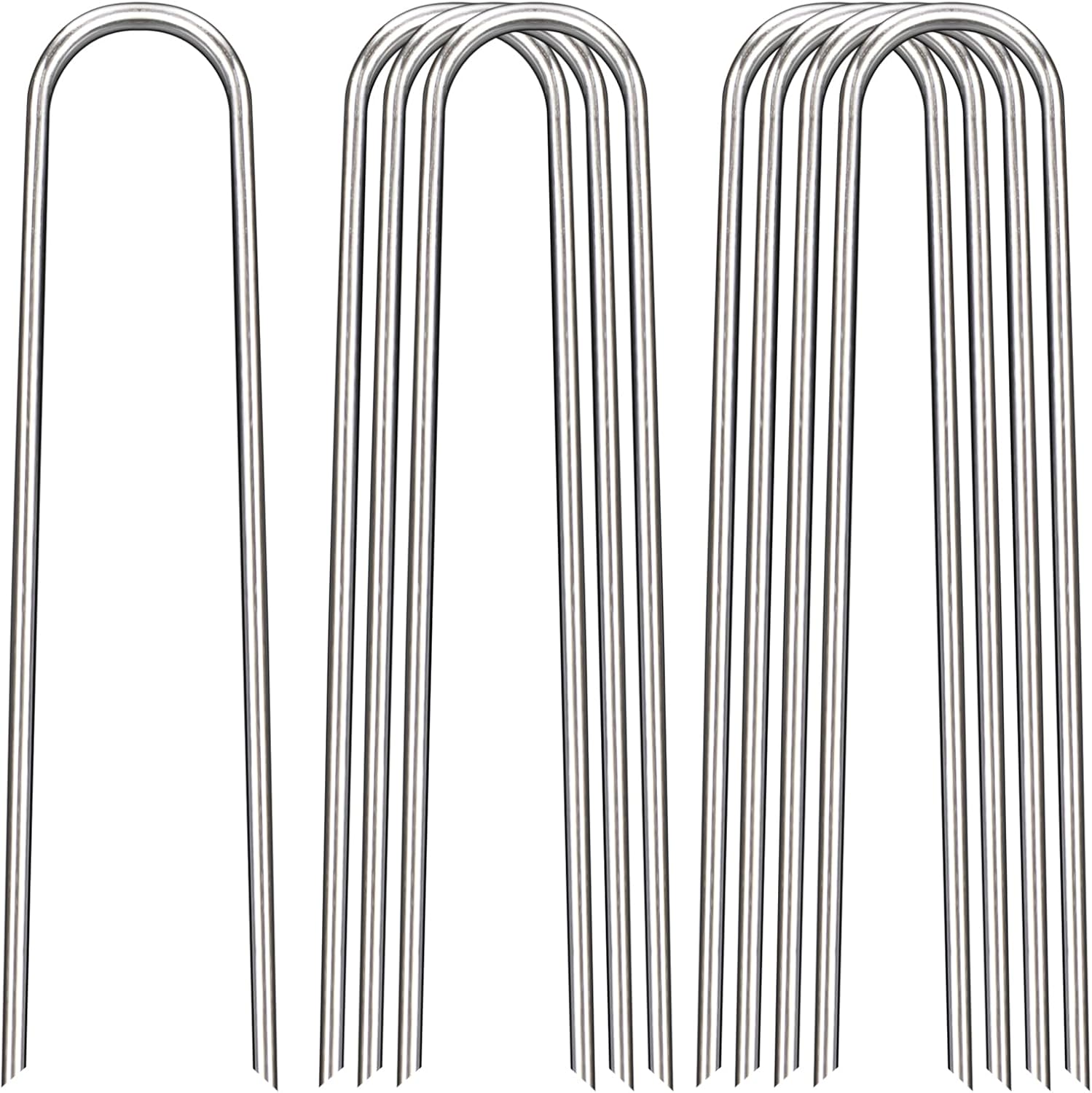 12 Inch Heavy Duty Landscape Staples for Garden and Outdoor Use