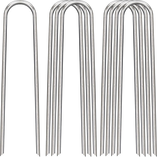 12 Inch Heavy Duty Landscape Staples for Garden and Outdoor Use