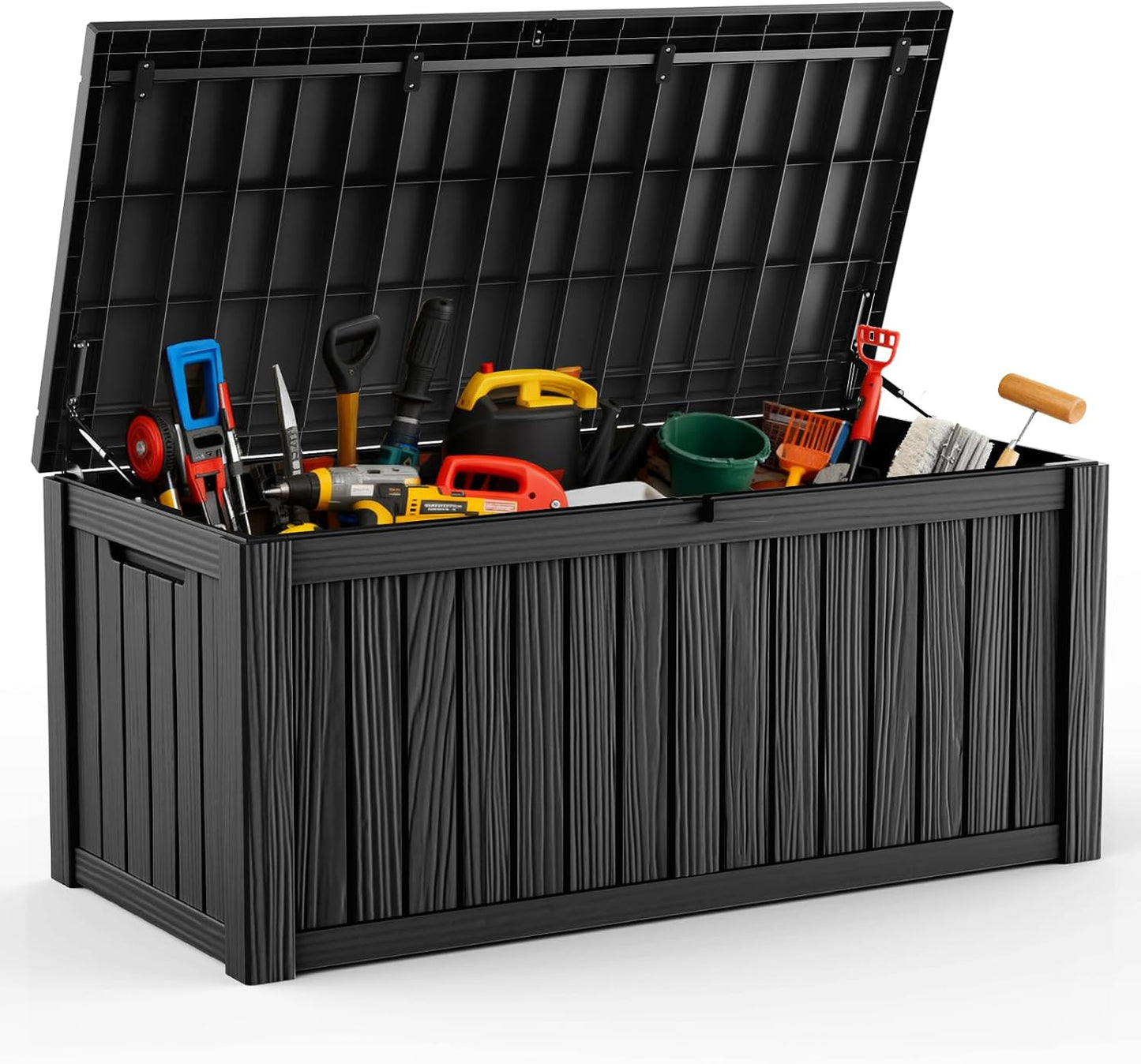 DRATO 120 Gallon Large Deck Box for Outdoor Storage Solutions