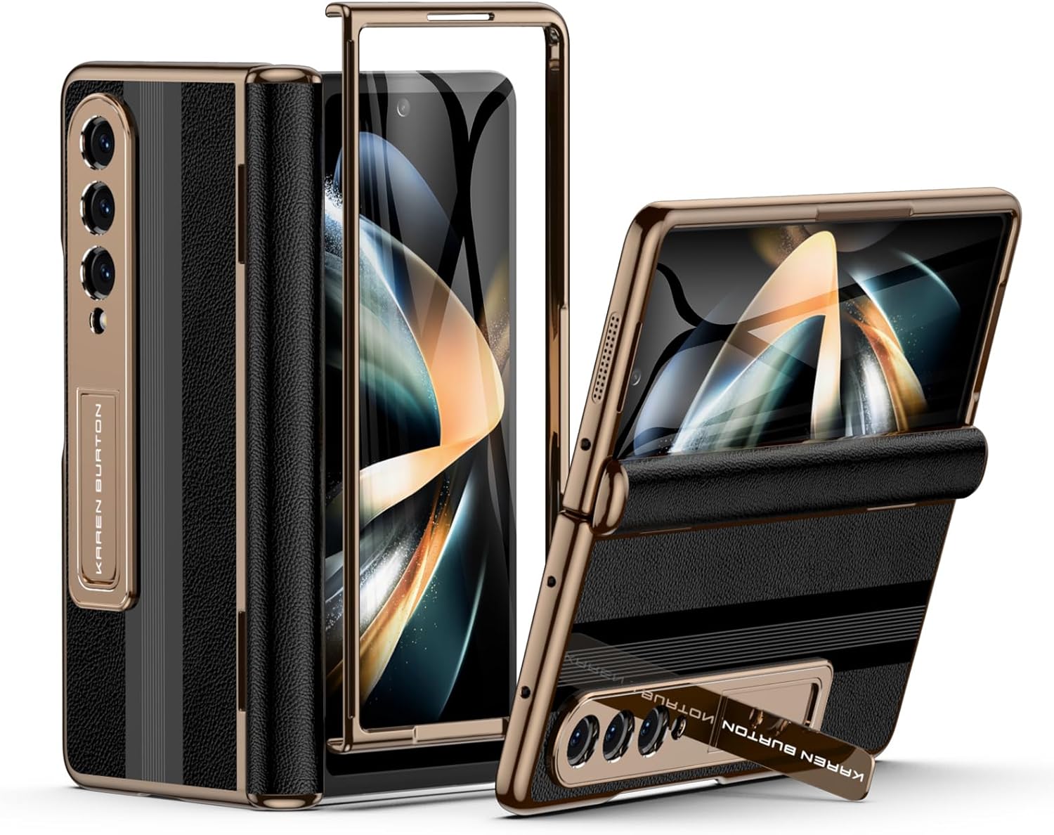 Luxury Genuine Leather Case for Samsung Galaxy Z Fold 4 Protection