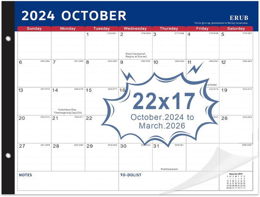 2025 Large Desk Calendar - Plan & Organize 18 Months Ahead!